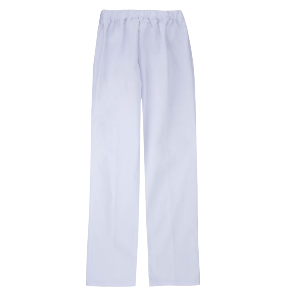 PANTALON DE ENFERMERO BLANCO/CELESTE SMS 50/40 GR X M2 TALLAS S, M , L , XL