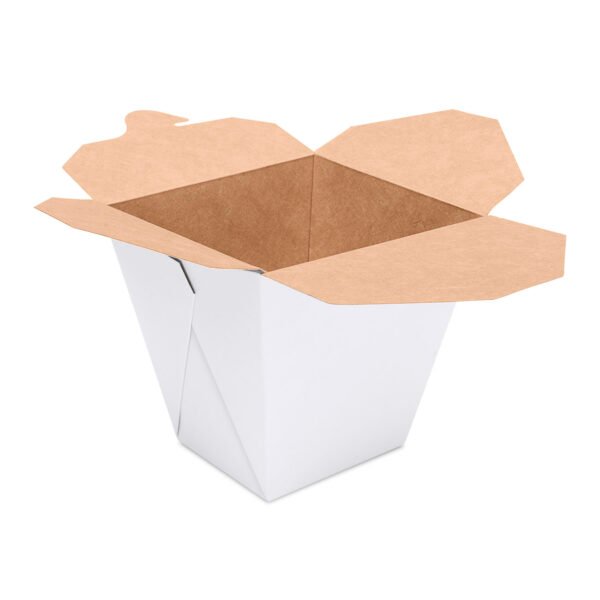 CONTENEDOR ORIENTAL CARTON KRAFT NAT / BLANCO